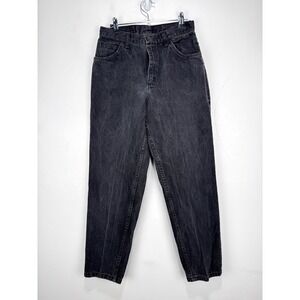 Vintage Gitano High Rise Mom Jeans Black‎ Denim Relaxed Fit Cotton Women 12 Pet
